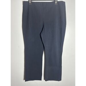 VINCE Navy Flat Front Stretch‎ Trousers Pants Womens XL TG